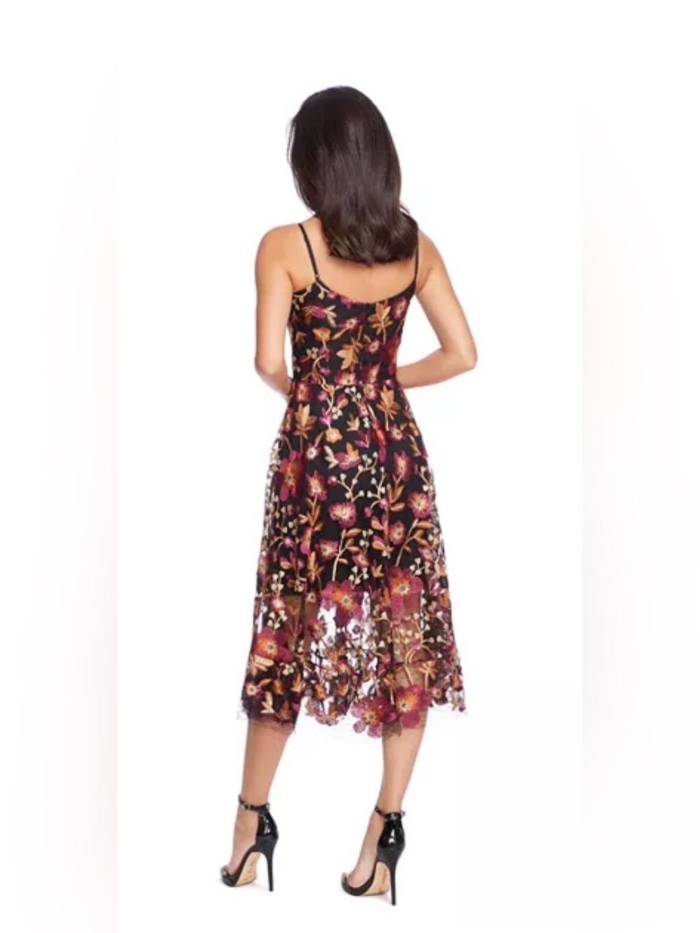 Dress the Population Uma Women's Sleeveless Fit & Flare Embroidered Dress - Picture 5 of 7